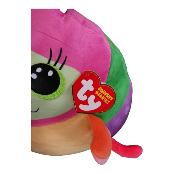 NWT - TY Squishies Beanies Plush - NESSA the Caterpillar  14" Large - Picture 9 of 11
